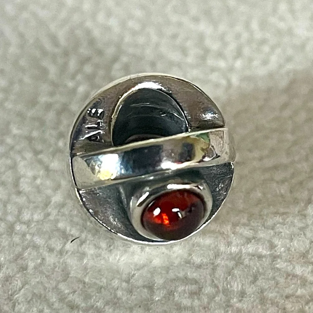 Authentic Pandora Garnet Eye Charm/Bead Silver 925 ALE 790127GR - Picture 3 of 3